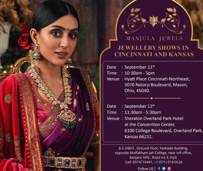 Manjula Jewels – Shows in Cincinnati and Kansas