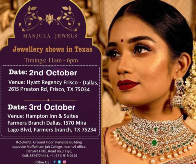 Manjula Jewels – Jewellery shows in Texas