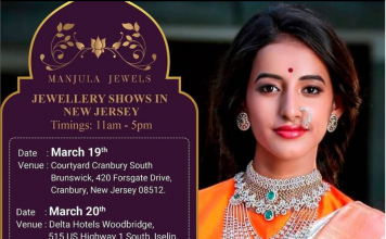 Manjula Jewels – Show in New Jersey – March 19/20